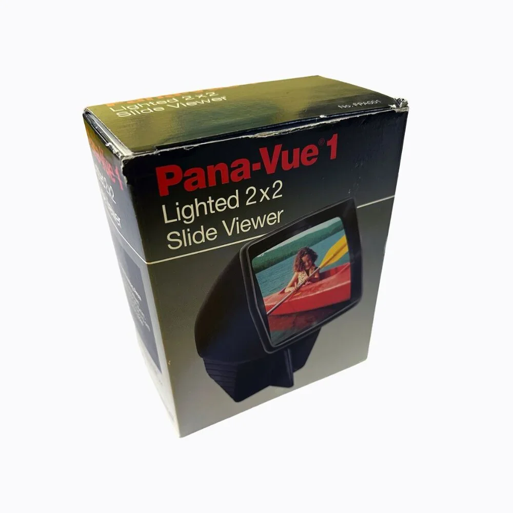 Vtg Pana-Vue 1 Lighted 2x2 Mounted Slide Viewer 35MM Photography Retro Nostalgia